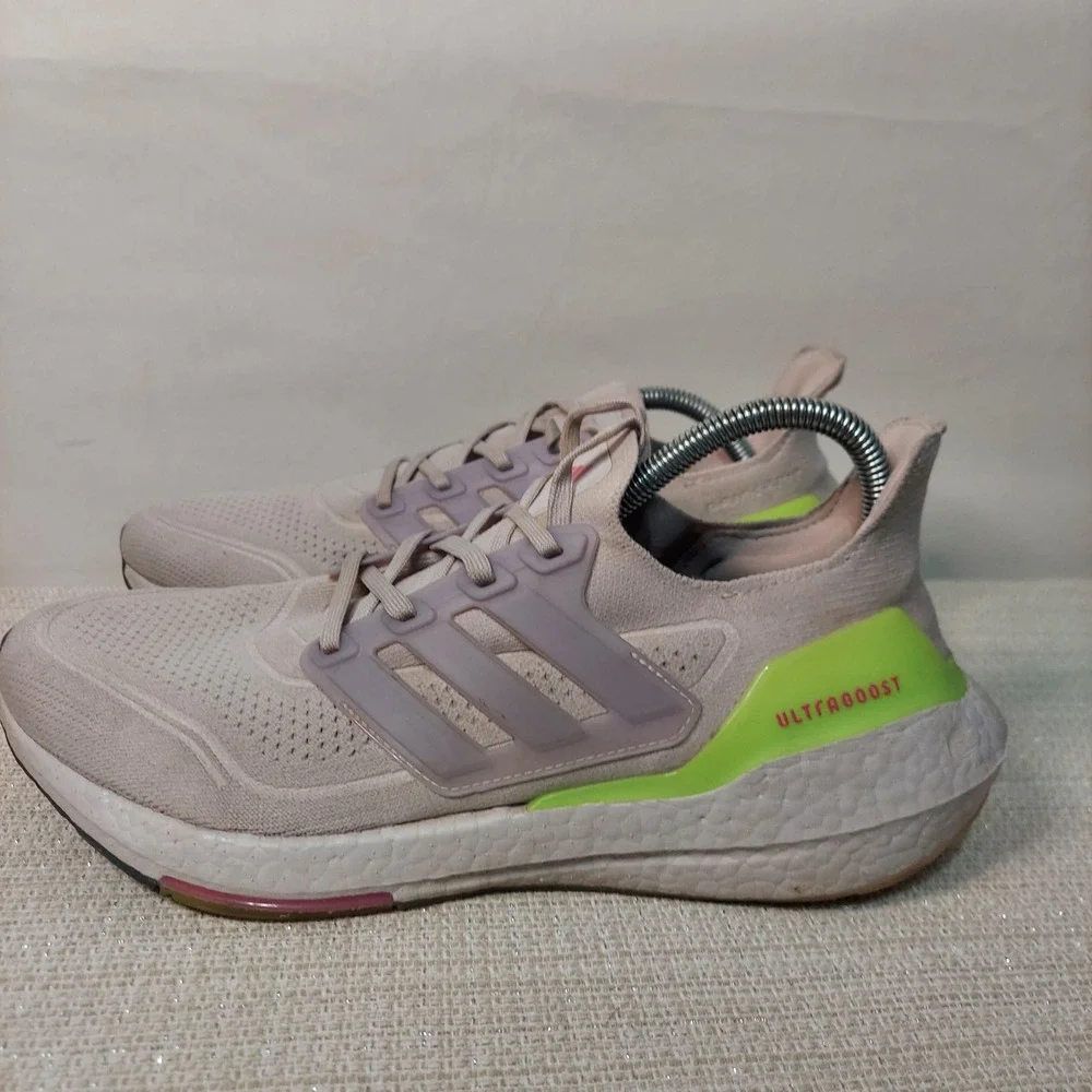 Adidas‎ Ultraboost 21 Ice Purple Lime Running Shoes S23843 Women 11/Men 10
